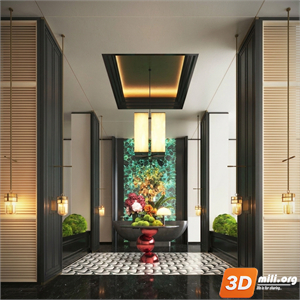 Lobby Decoration Skp Files 